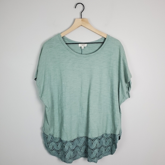 Umgee Green Blouse Top Medium